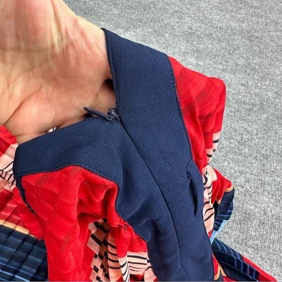 Gracia Dress Sz S Pleated Colorblock Maxi NWT - Picture 16 of 17